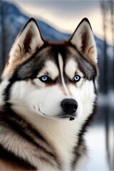 Most beautiful Husky with Generative AI