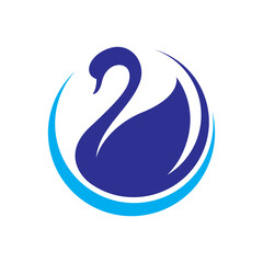 Swan logo images illustration