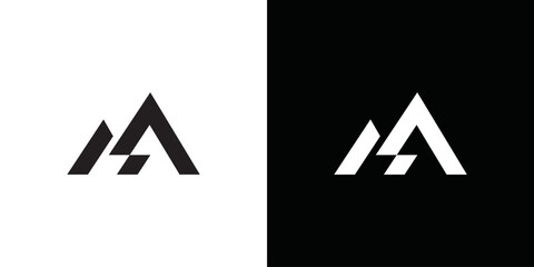 Mountain logo design template. Mountain arrow shape brand, icon, badge or label. Creative Concept Vector.