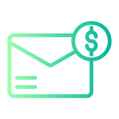 paycheck gradient icon