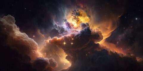 Nebulas, stars with Generative AI