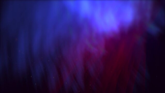 Mystical blue and red aurora on night sky, motion abstract corporate, cosmos and futuristic style background