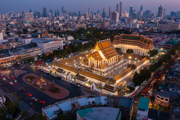 The Giant swing landmark of bangkok thailand