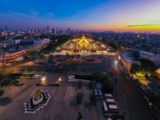 The Giant swing landmark of bangkok thailand