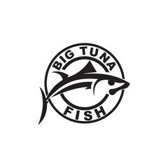 Tuna fish logo template vector design