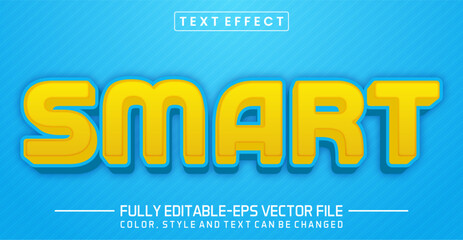 Smart text editable style effect