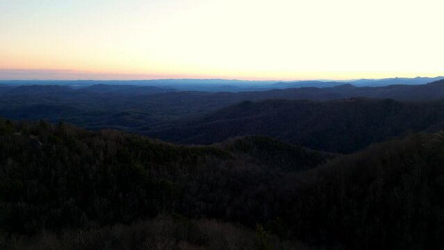 Mountain Sunset in Boone North Carolina, High Country