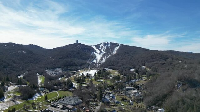 Sugar Mountain North Carolina Aerial near boone north carolina