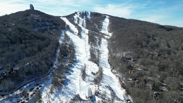 Sugar Mountain in Banner Elk North Carolina forward push aerial