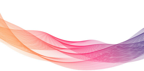 Wave lines smooth curve flowing dynamic colorful spectrum. Technology and Digital concept