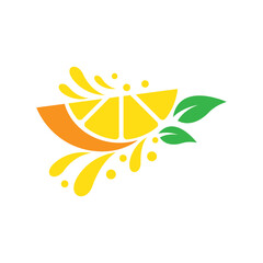 Lemon logo images illustration