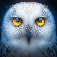 white owl with Generative AI