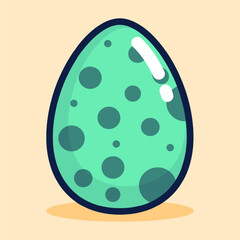 Polkadot Egg Easter Day Icon Collections