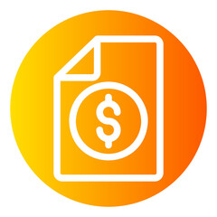 bill gradient icon