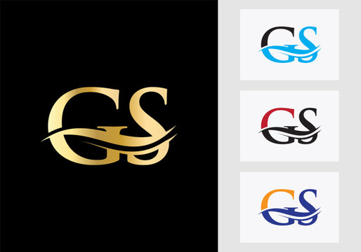 Initial Monogram Letter GS Logo Design. GS Logotype Template
