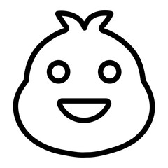 chicken line icon