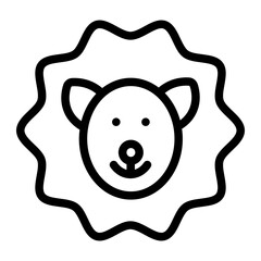 sheep line icon