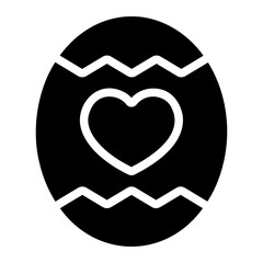 easter egg glyph icon
