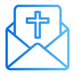 Obraz premium greeting card gradient icon