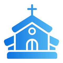 church gradient icon