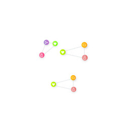 Obraz premium Social media marketing icons internet tags target