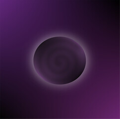  Purple Swirl planet Vector design