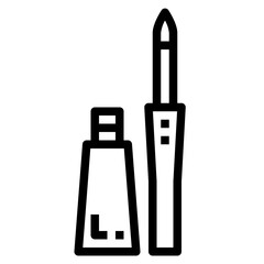 eyeliner line icon style