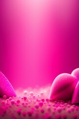 Bright pink background with copypast , generated AI