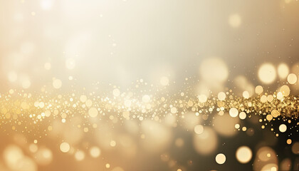 Giltter Gold background with bokeh