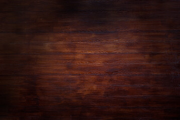 Old wood wall for seamless dark brown wood wooden lumber background and texture.