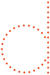 Lowercase Tracing Alphabet Dot Font d