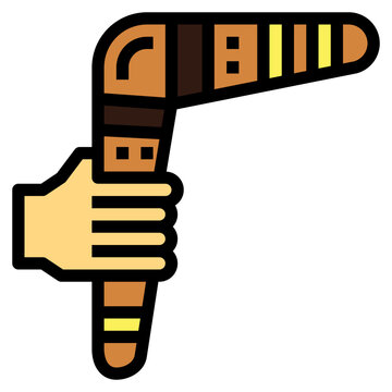 recommend clip art: boomerang filled outline icon style