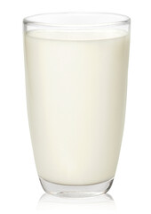 Glass of milk isolated. png transparency