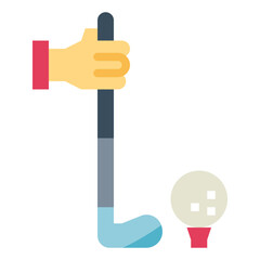 golf flat icon style