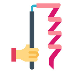 Rhythmic Gymnastics flat icon style