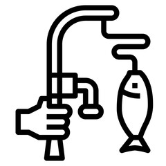 fishing line icon style