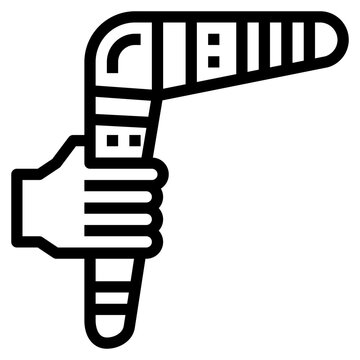 recommend clip art: boomerang line icon style