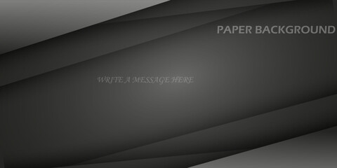 black background overlapping message board dimensions gray vector illustration for modern website text and message design