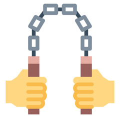 nunchaku flat icon style