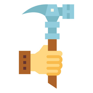 maul flat icon style