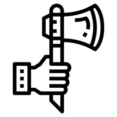 axe line icon style