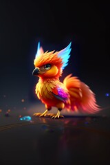 Obraz premium portrait of a colorful bird