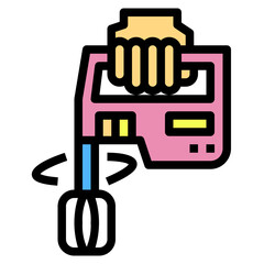 mixer filled outline icon style
