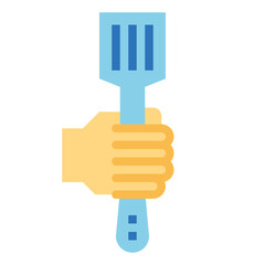 spatula flat icon style