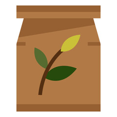 Tea bag. flat icon. Vector element