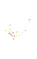 Happy Falling Vector White Background Universe