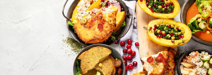 Vegetarian food concept.
