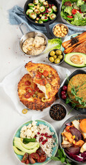 Vegetarian and various vegan dishes