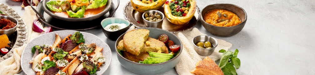 Vegetarian food concept.
