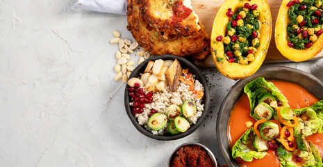 Vegetarian food concept.